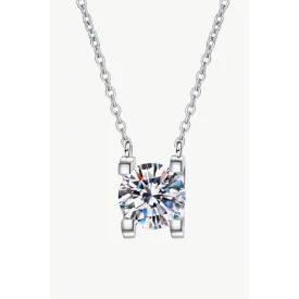 1 Carat Moissanite Chain Necklace