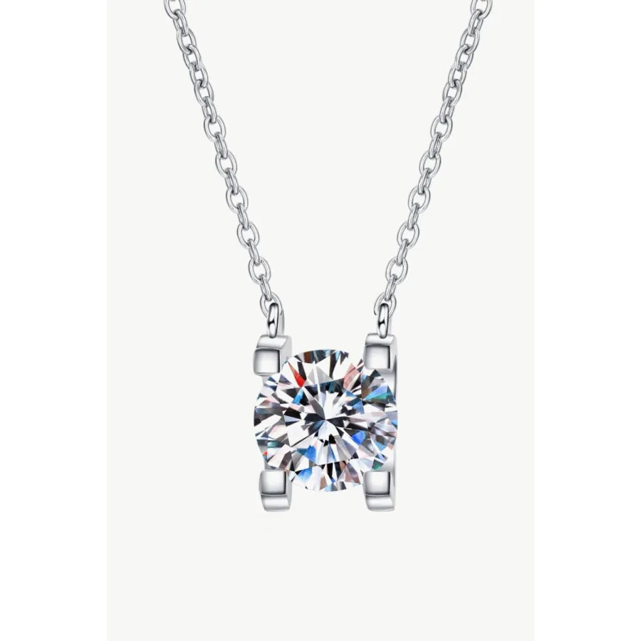 1 Carat Moissanite Chain Necklace