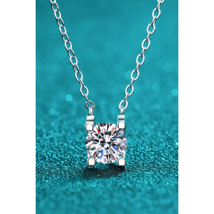 1 Carat Moissanite Chain Necklace