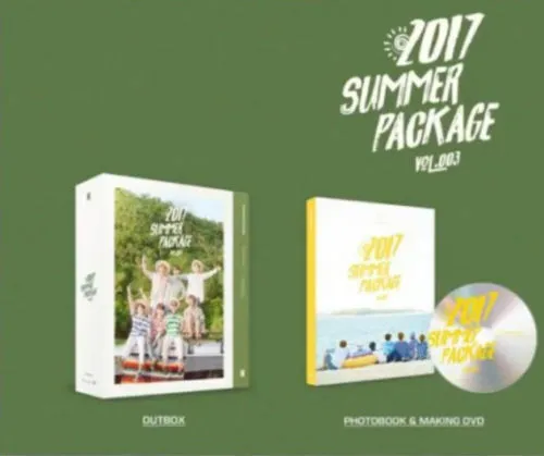 2017 BTS SUMMER PACKAGE Vol.3 DVD Photo Book Army Fan Army Stickers Selfie Book K-POP SEALED