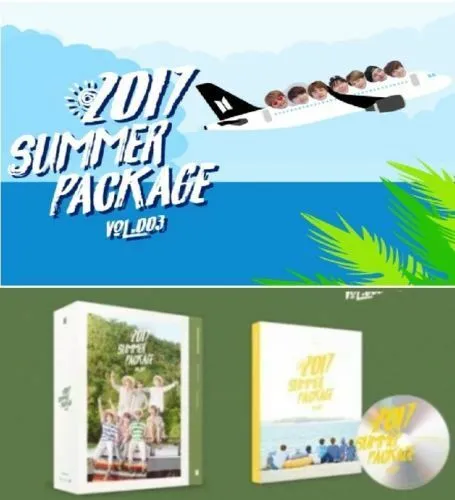 2017 BTS SUMMER PACKAGE Vol.3 DVD Photo Book Army Fan Army Stickers Selfie Book K-POP SEALED