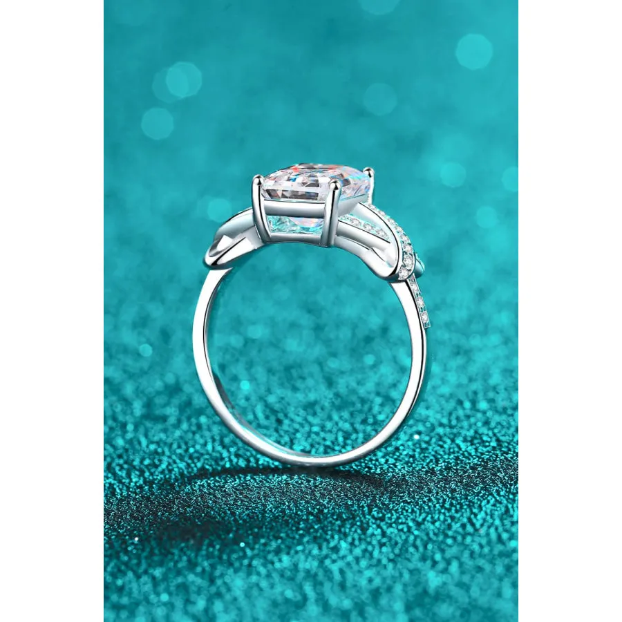 3 Carat Moissanite Sterling Silver Ring