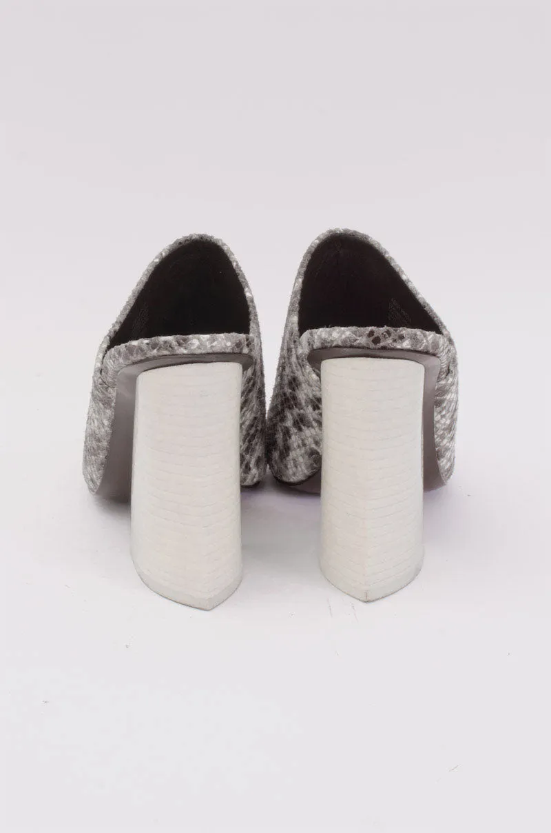 ABIA SNAKESKIN SLIDES