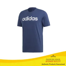 Adidas Essentials Linear Logo Tee Tech Indigo / White