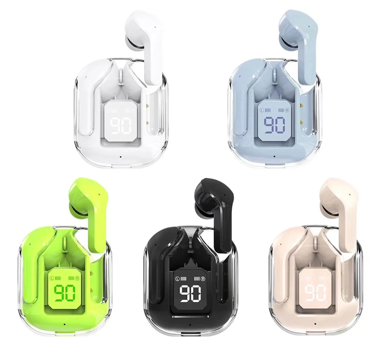 Air 31 Wireless Earbuds Headphones Power Display Earphones With Microphone Charging Case For Sports Laptop Computer Phone Gaming