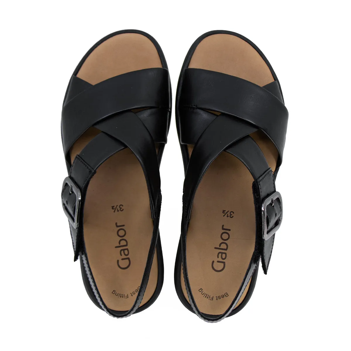 Andrea Black Soft Sandals