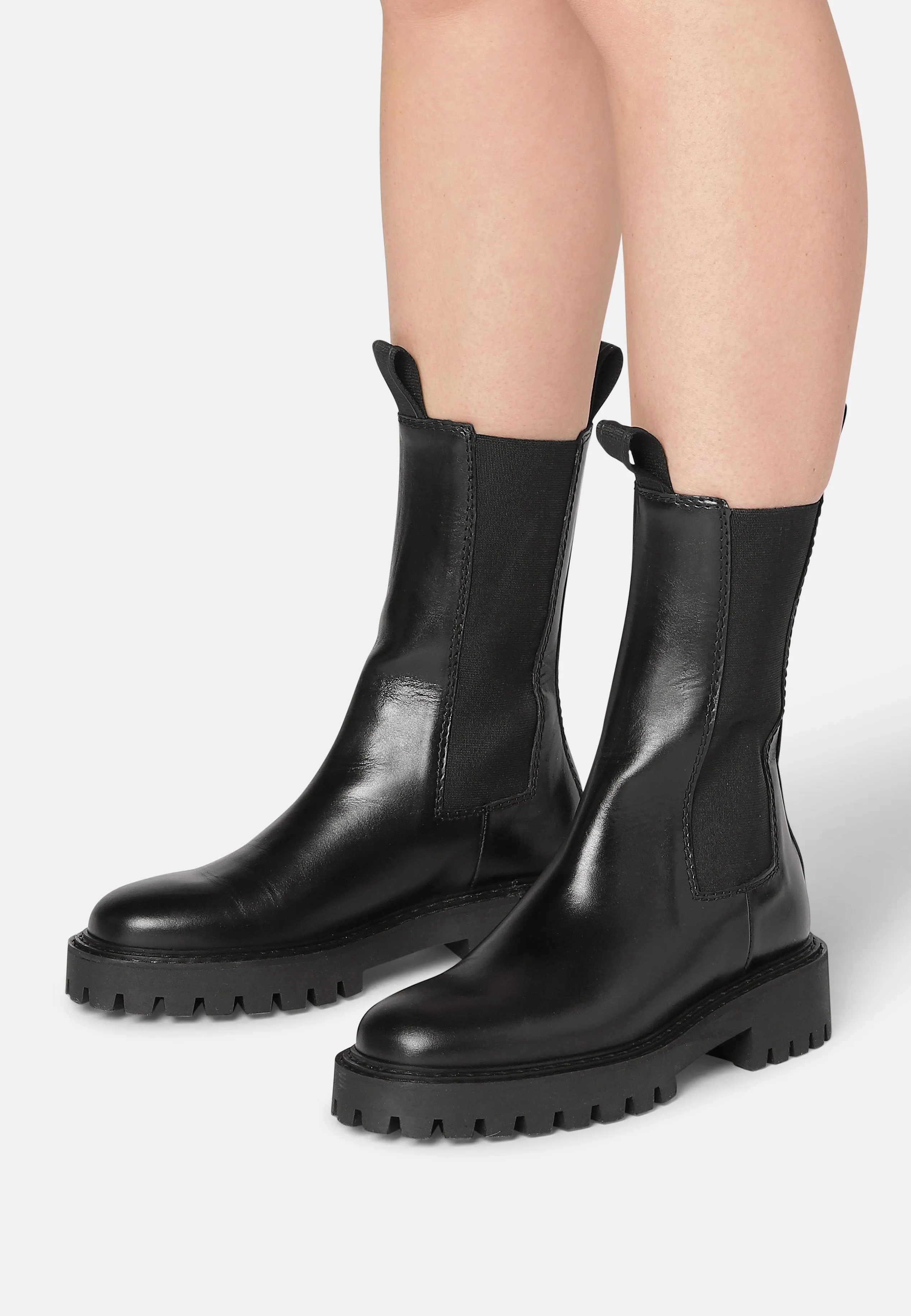 Angie Chelsea Black Boots