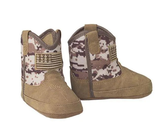 Ariat Infant Boys LIL Stomper Camo Patriot Boots - A442000044