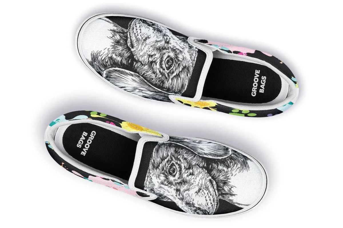 Artsy Dachshund Slip-On Shoes