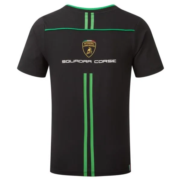 Automobili Lamborghini Squadra Corse Kids Team T-Shirt - Youth Black