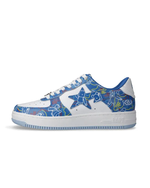 Bape STA X Medicom Toy Be@R Camo M1 Sneakers Light Blue