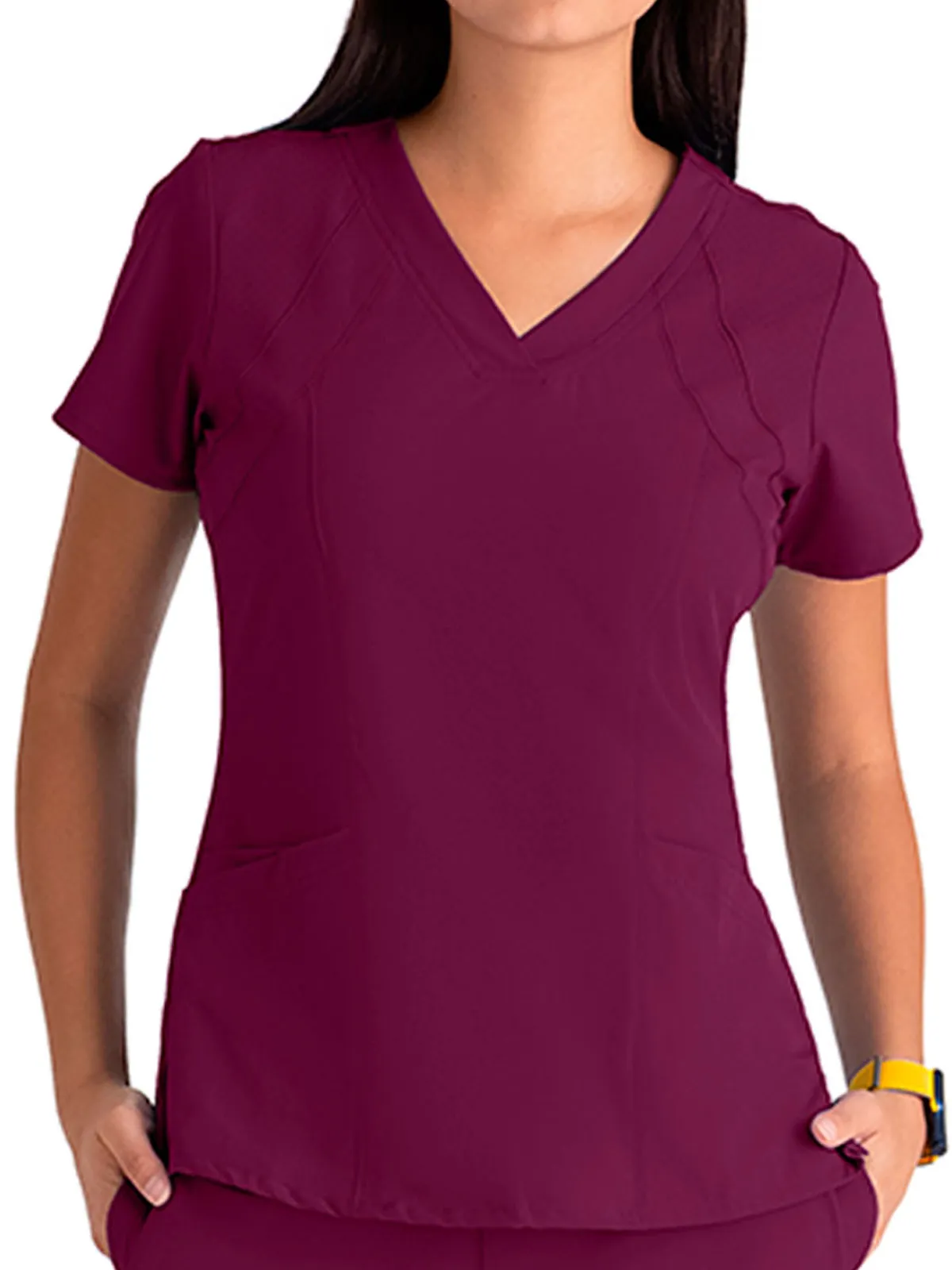 Barco One - Women's V-Neck Racer Breathable Scrub Top [1]