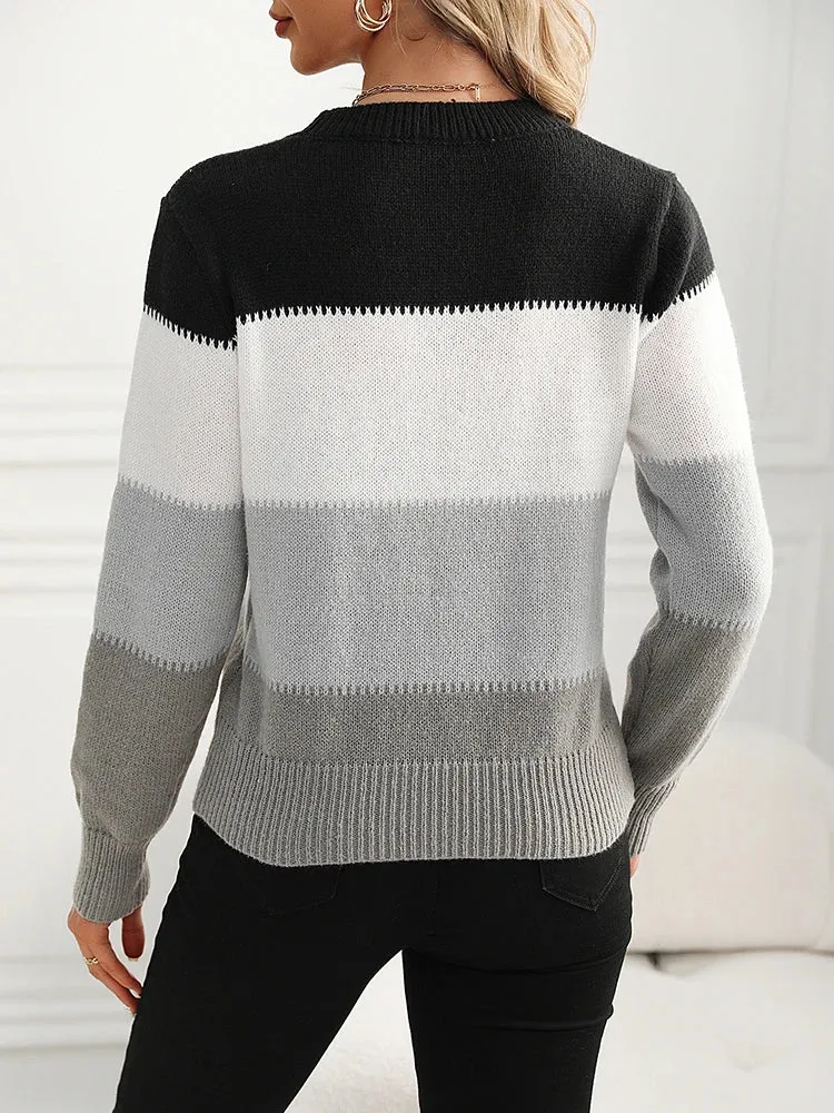 Basic Casual Fashion Knitted Sweater