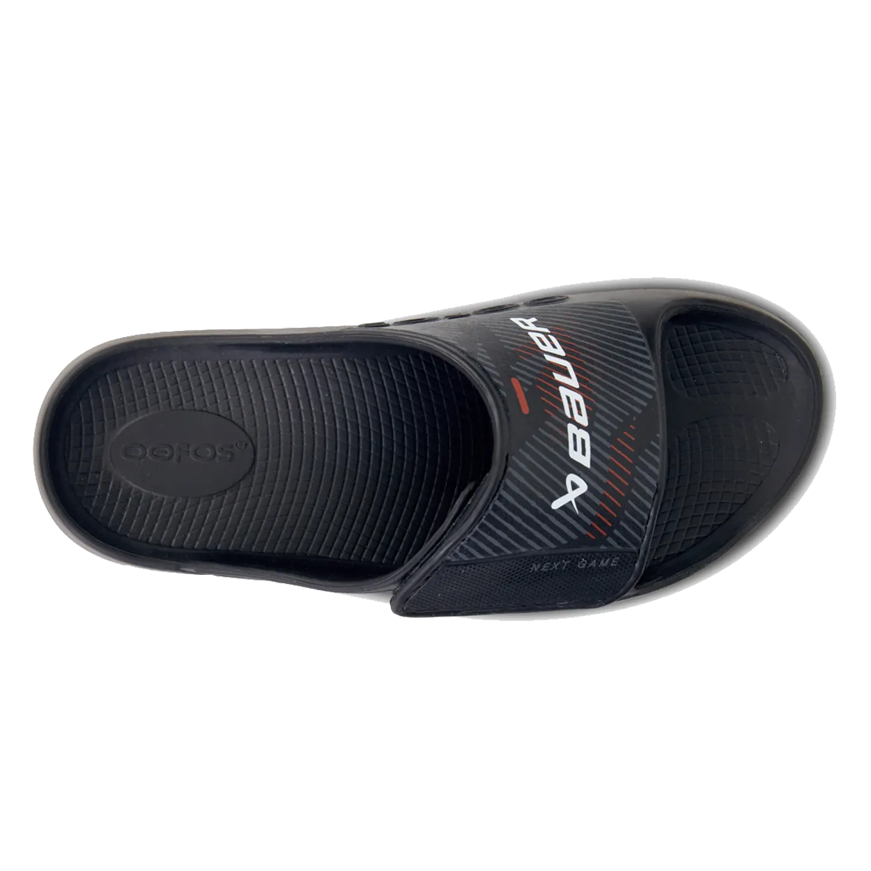 BAUER OOFOS NEXT GAME SPORT FLEX SLIDE BLACK SENIOR