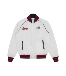 BBC X IC DINER SATIN BOMBER JACKET - WHITE