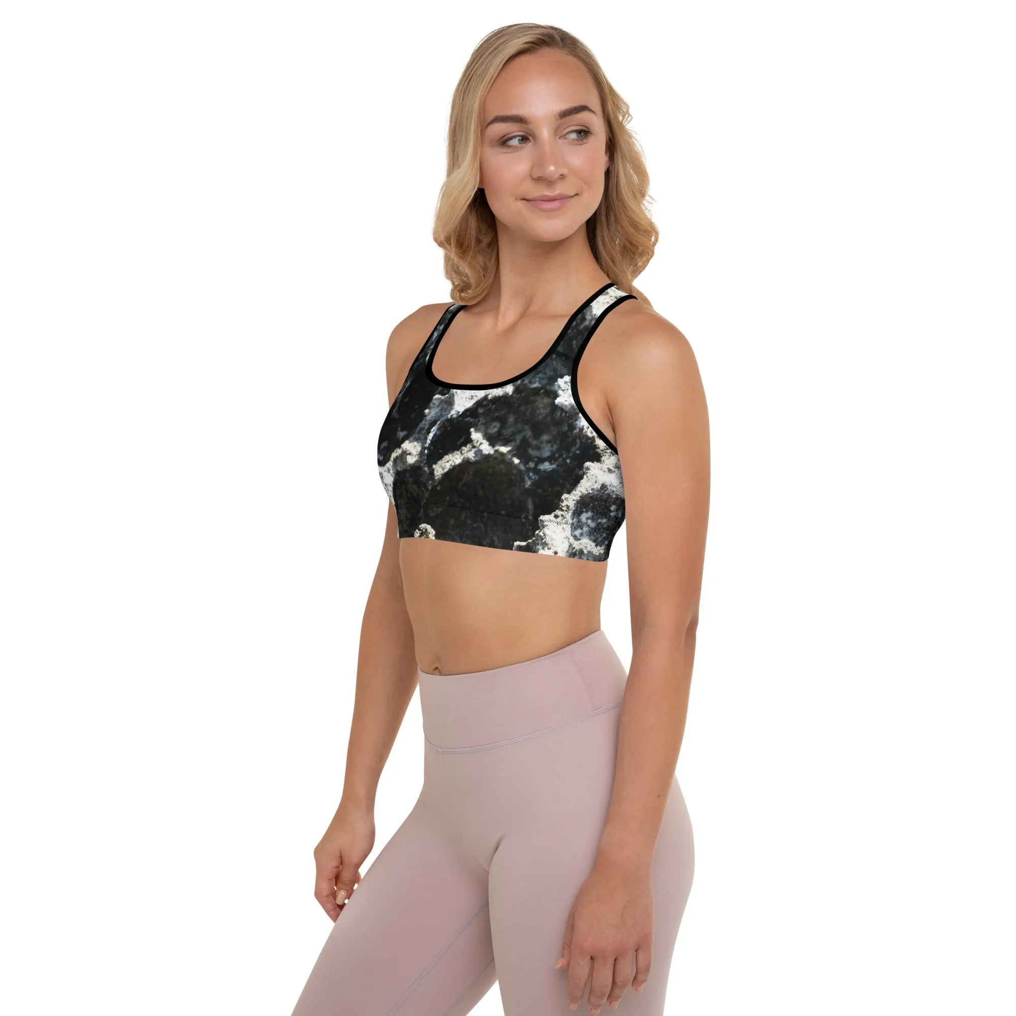 Beach Camo Padded Sports Bra XT