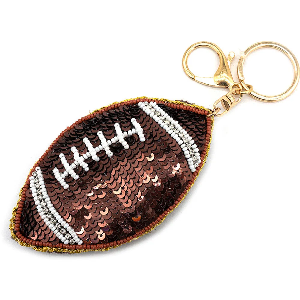 Beaded Sport Keychain