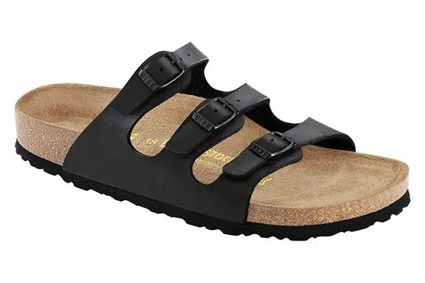 Birkenstock Florida Black Birko Flor Soft Footbed