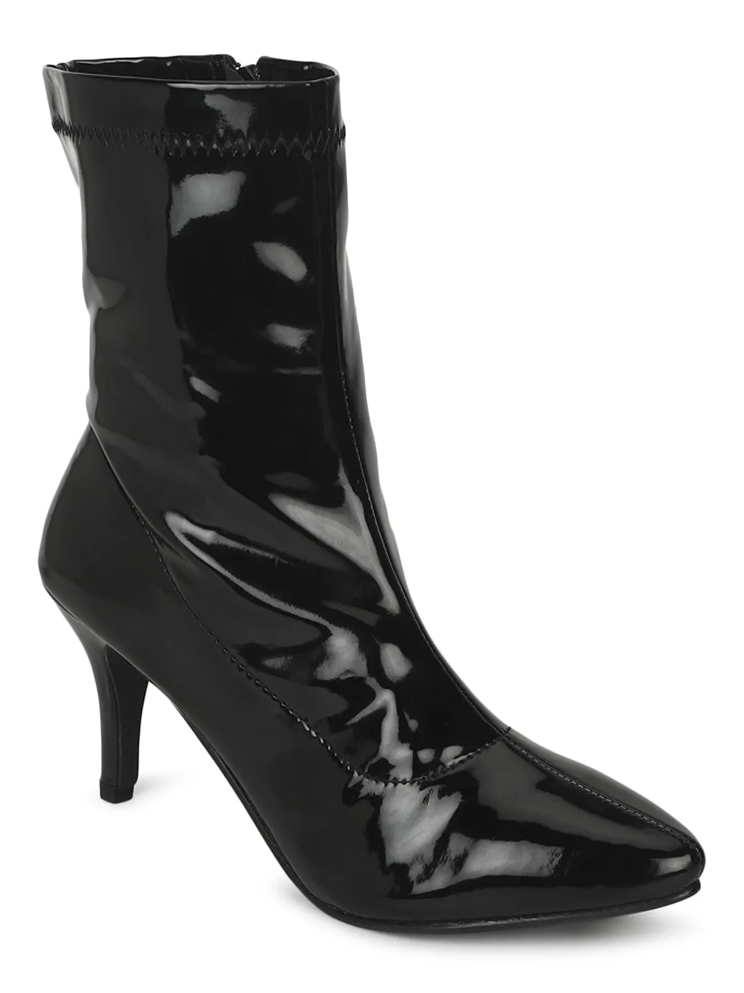 Black Patent Stiletto Ankle Boots (TC-ST-1270-BLKPAT)