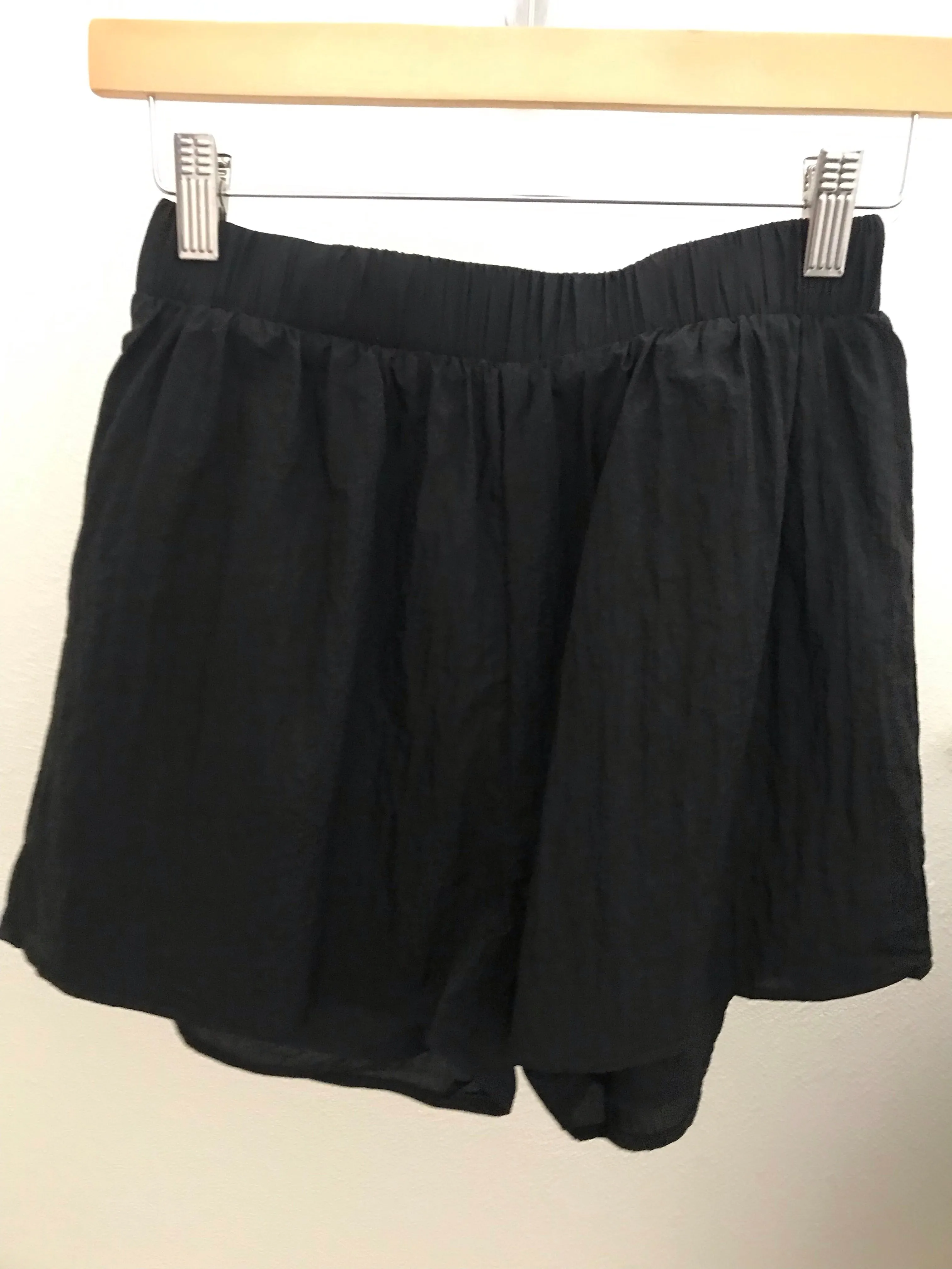 black pullover short set