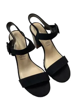 Black Sandals Heels Block Liz Claiborne, Size 6