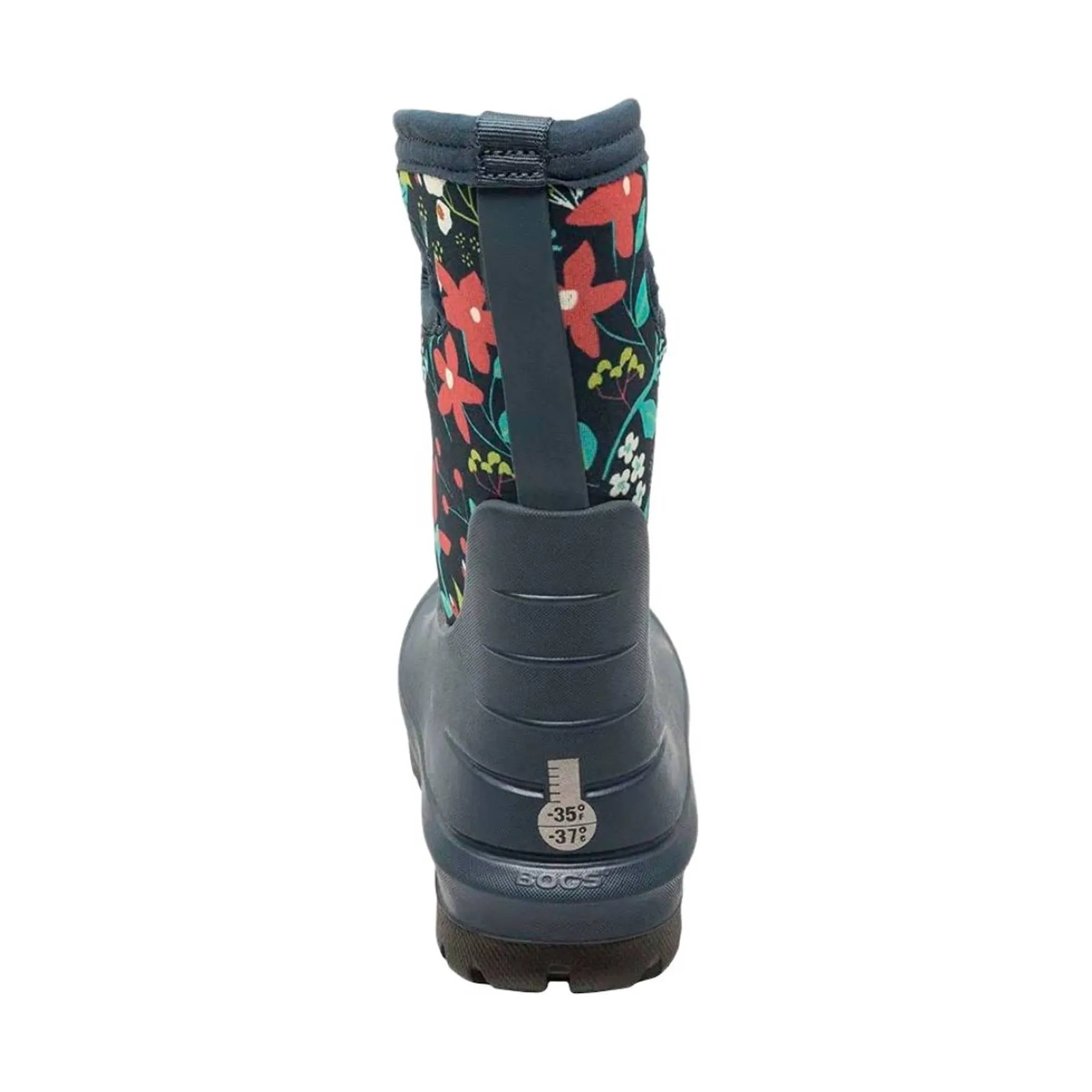 Bogs Kids' Classic Cartoon Flower Rain Boots - Ink Blue Multi