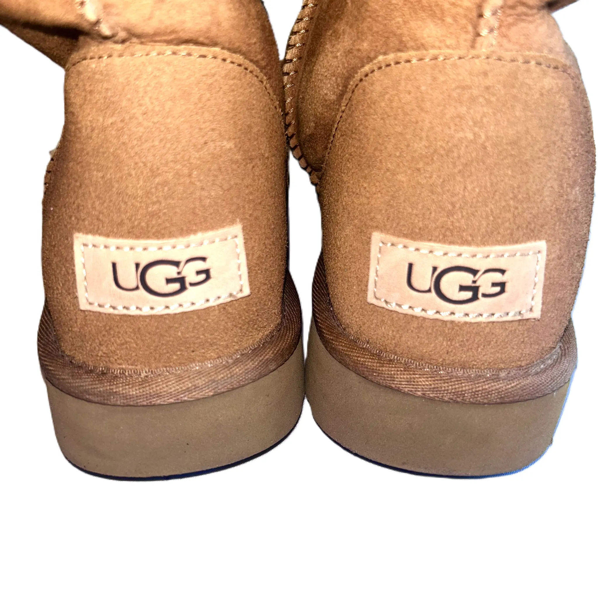 Boots Designer By Ugg In Brown, Size: 9