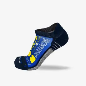 Boston Blue and Yellow Running Socks (No Show)