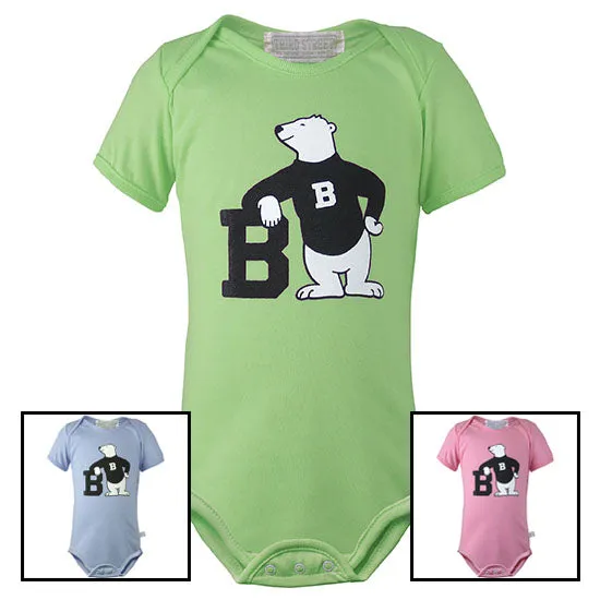 Bowdoin Spirit Bear Diaper Shirt from Third Street