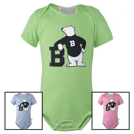 Bowdoin Spirit Bear Diaper Shirt from Third Street