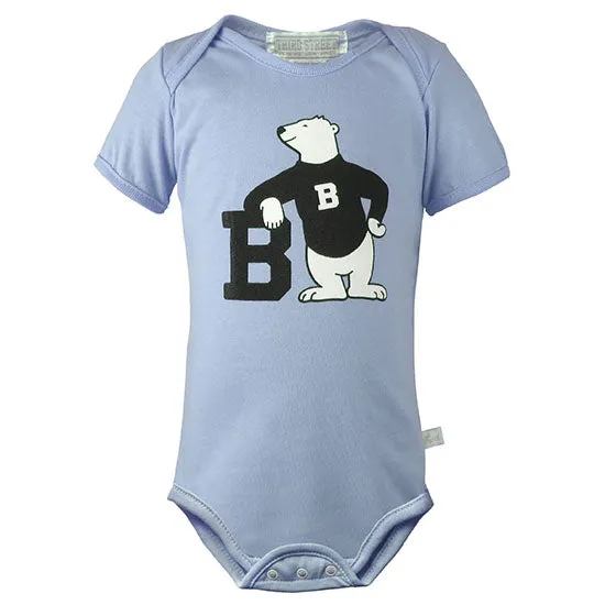 Bowdoin Spirit Bear Diaper Shirt from Third Street