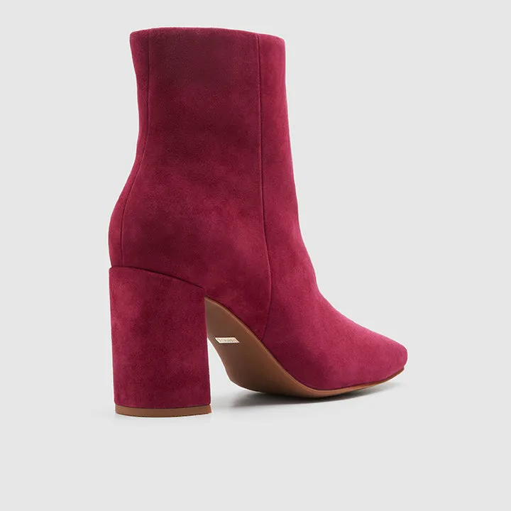 Campbell Burgundy Suede