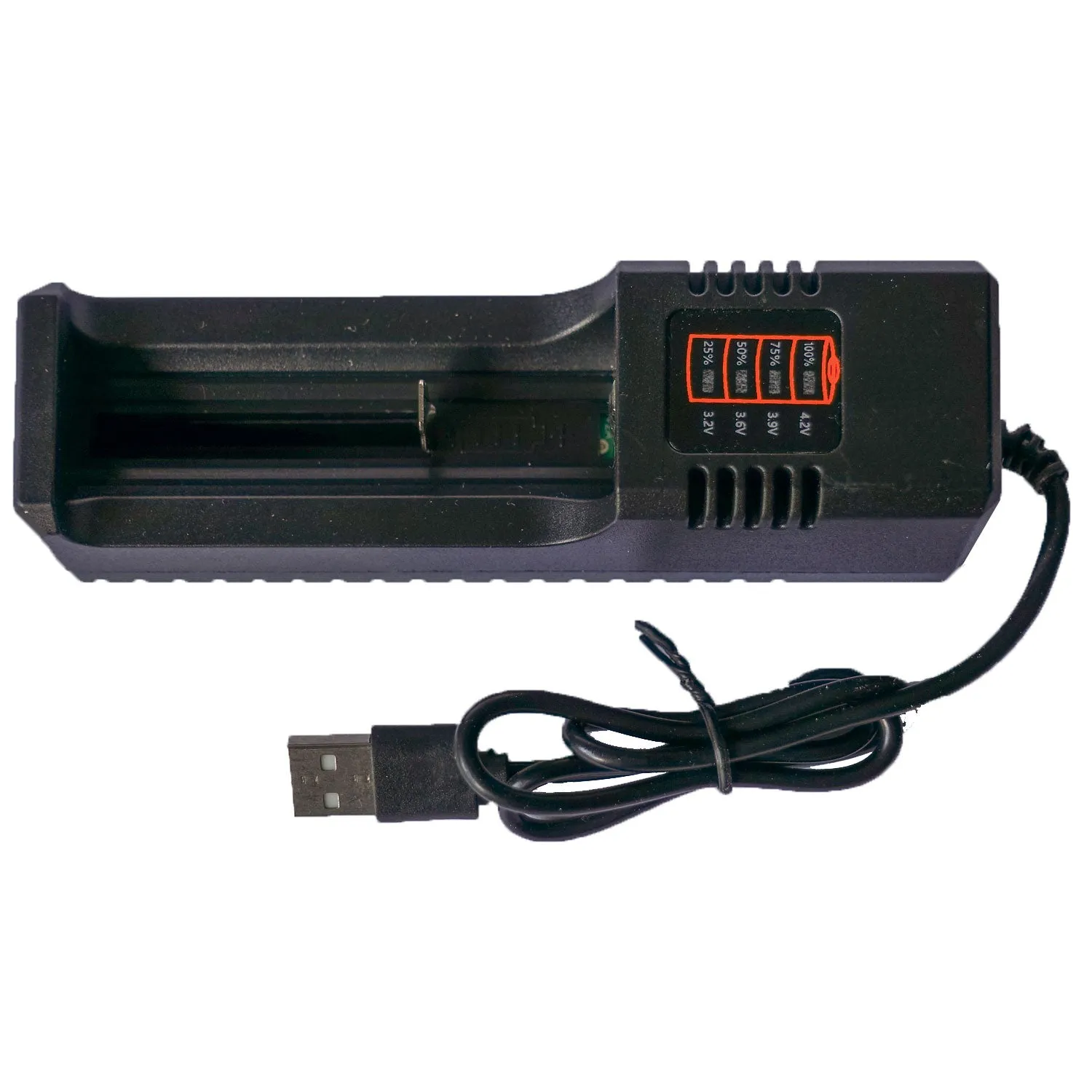 Charger for lithium batteries 18650, 26650, 27000