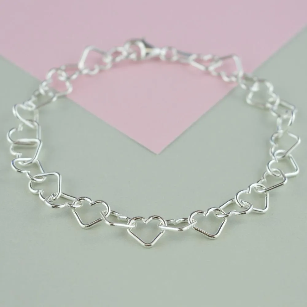 Children's Silver Heart Bracelet