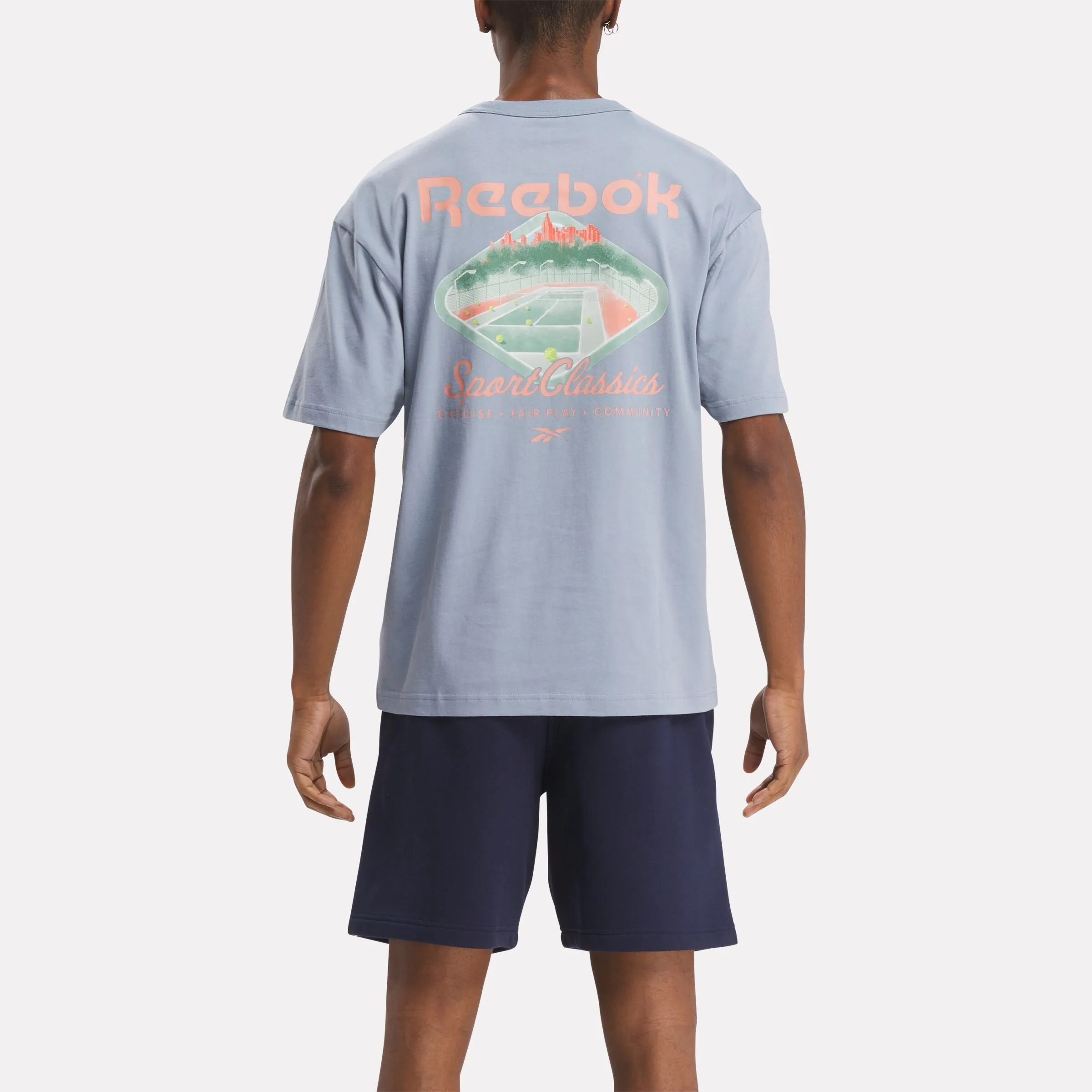 Cl Court Sport Tee Vector Navy