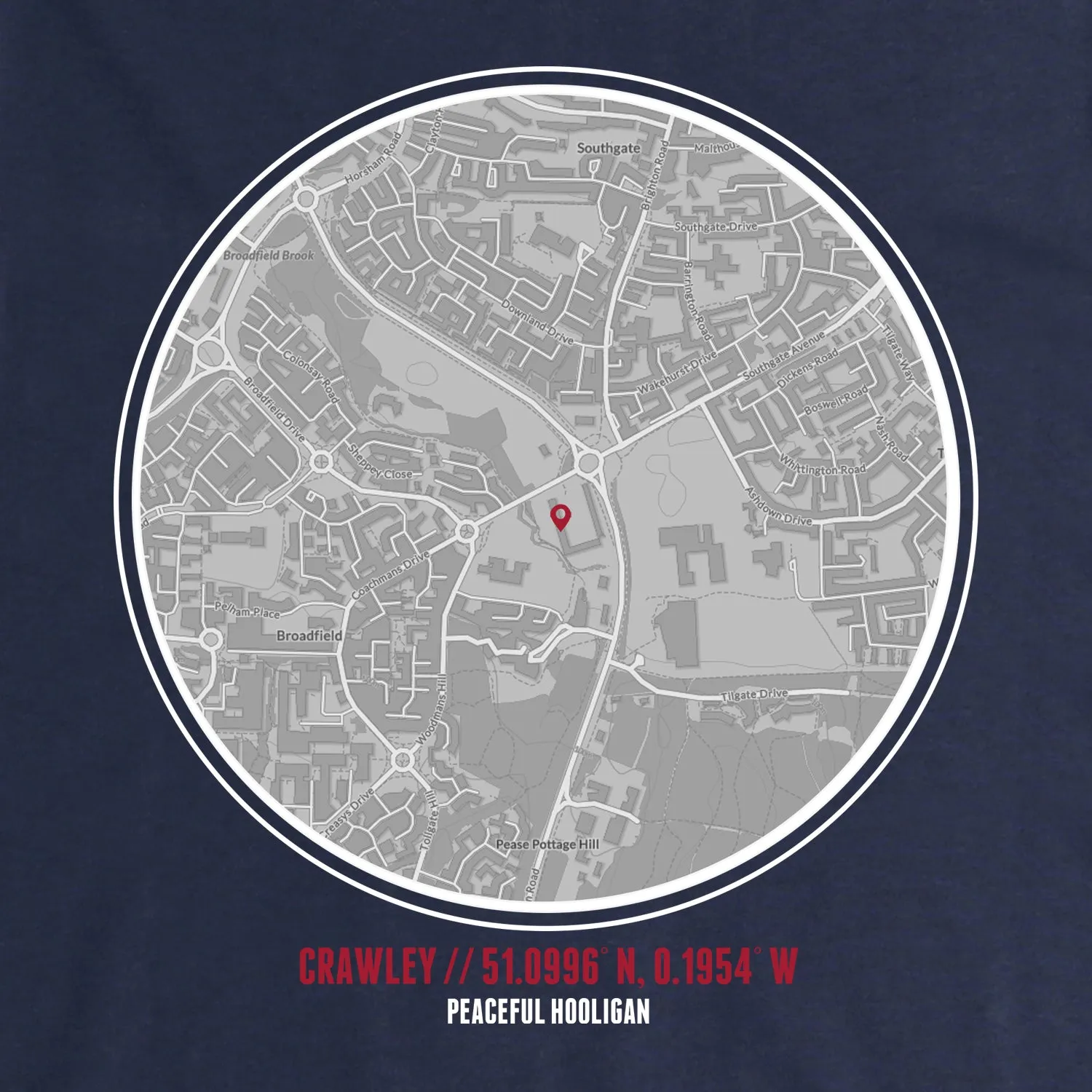 Crawley Town Location Sweatshirt Navy