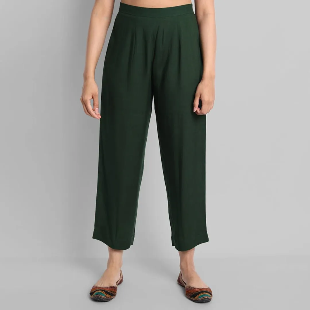 Deep Green Samara Kurta Pants Set