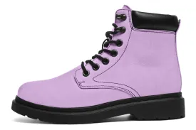 Digital Lavender Classic Boots - High Quality Micro-Suede Weatherproof Vegan Shoes with Stitched on Soles