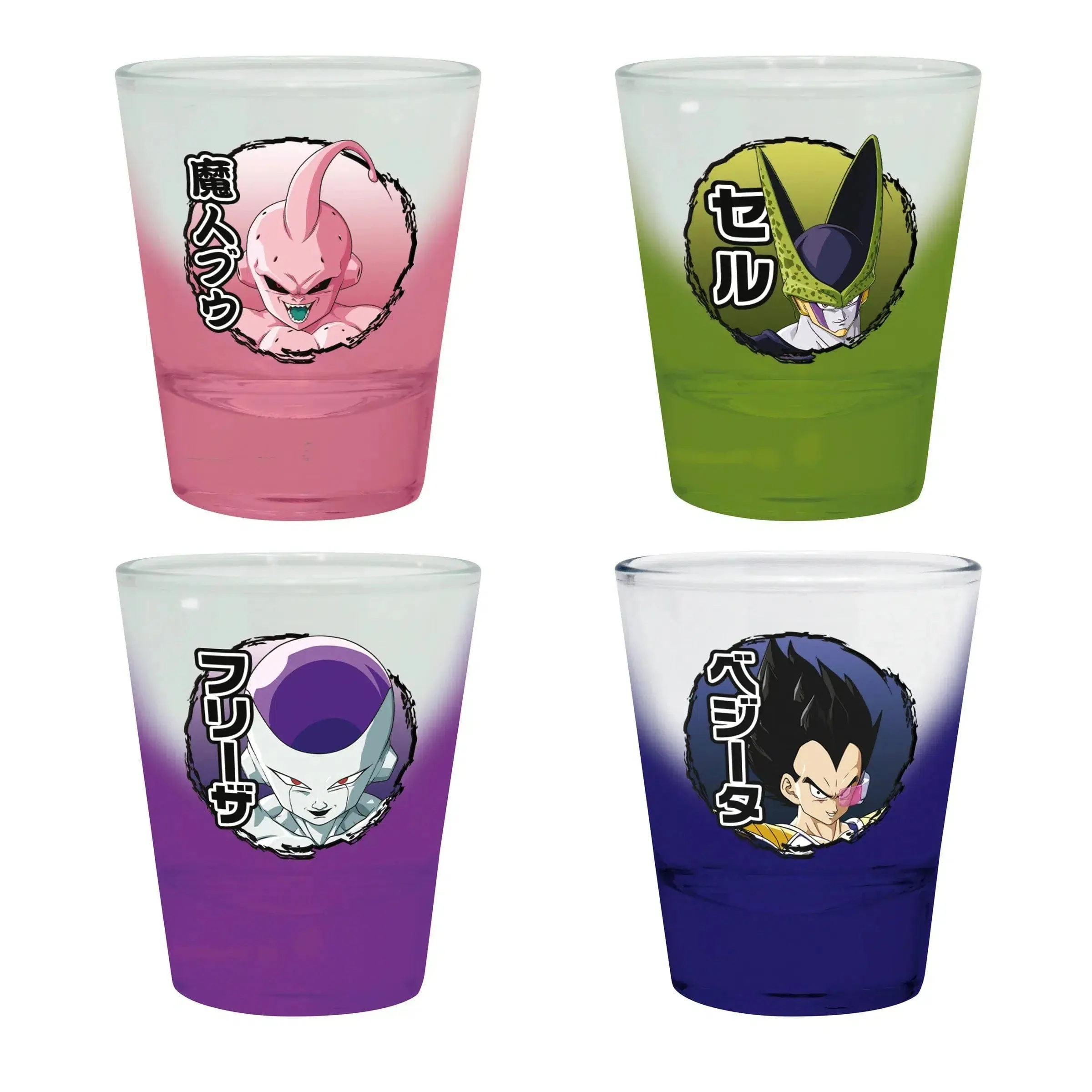 Dragon Ball Z - 4-Piece Villains Shot Glass Set - ABYstyle