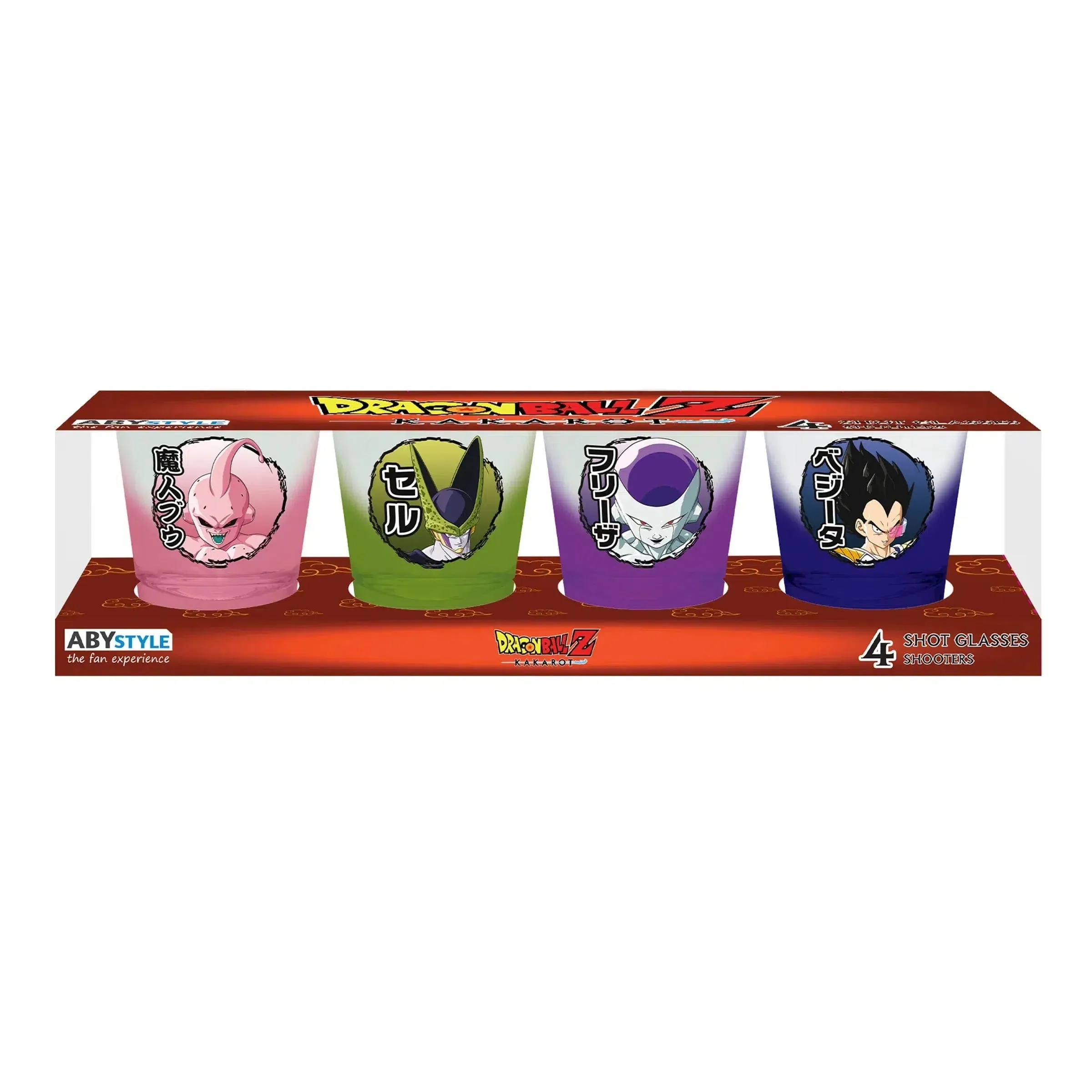 Dragon Ball Z - 4-Piece Villains Shot Glass Set - ABYstyle