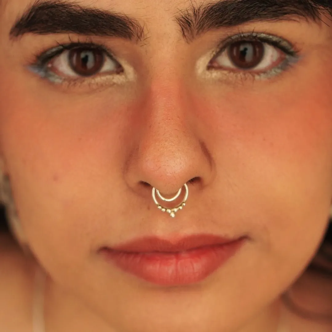 Droplets Septum Ring(Clipon)