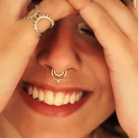 Droplets Septum Ring(Clipon)