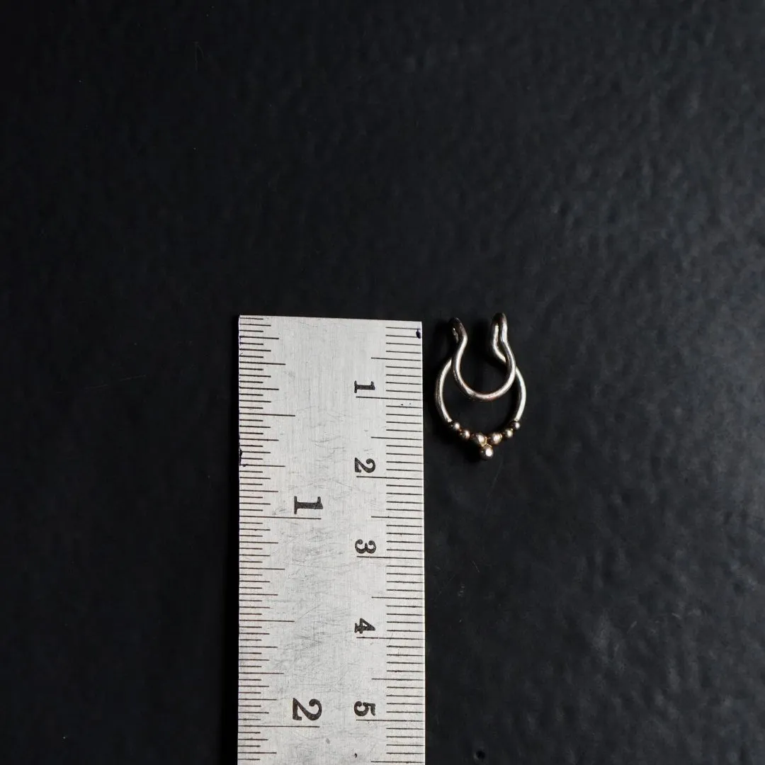 Droplets Septum Ring(Clipon)