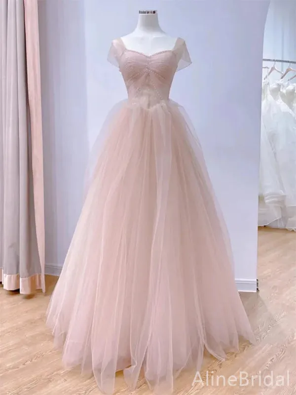 Elegant Sweetheart A-line Long Prom Dress,PD38046