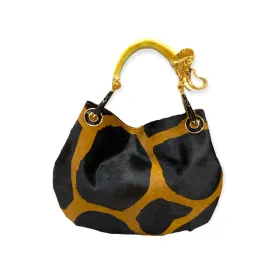 ELEPHANT SMALL HANDBAG  IN PONY-EFFECT LEATHER