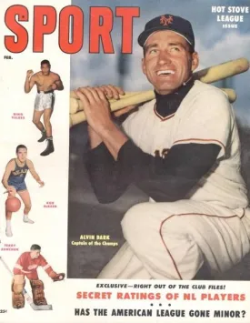 February 1955 Sport Cover (Alvin Dark,New York Yankees)