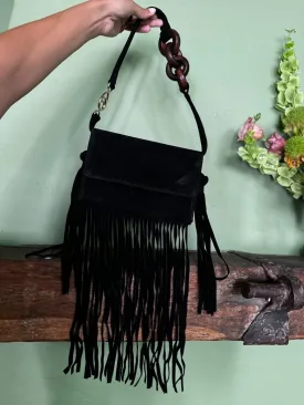 Fringe Atlas Bag in Midnight