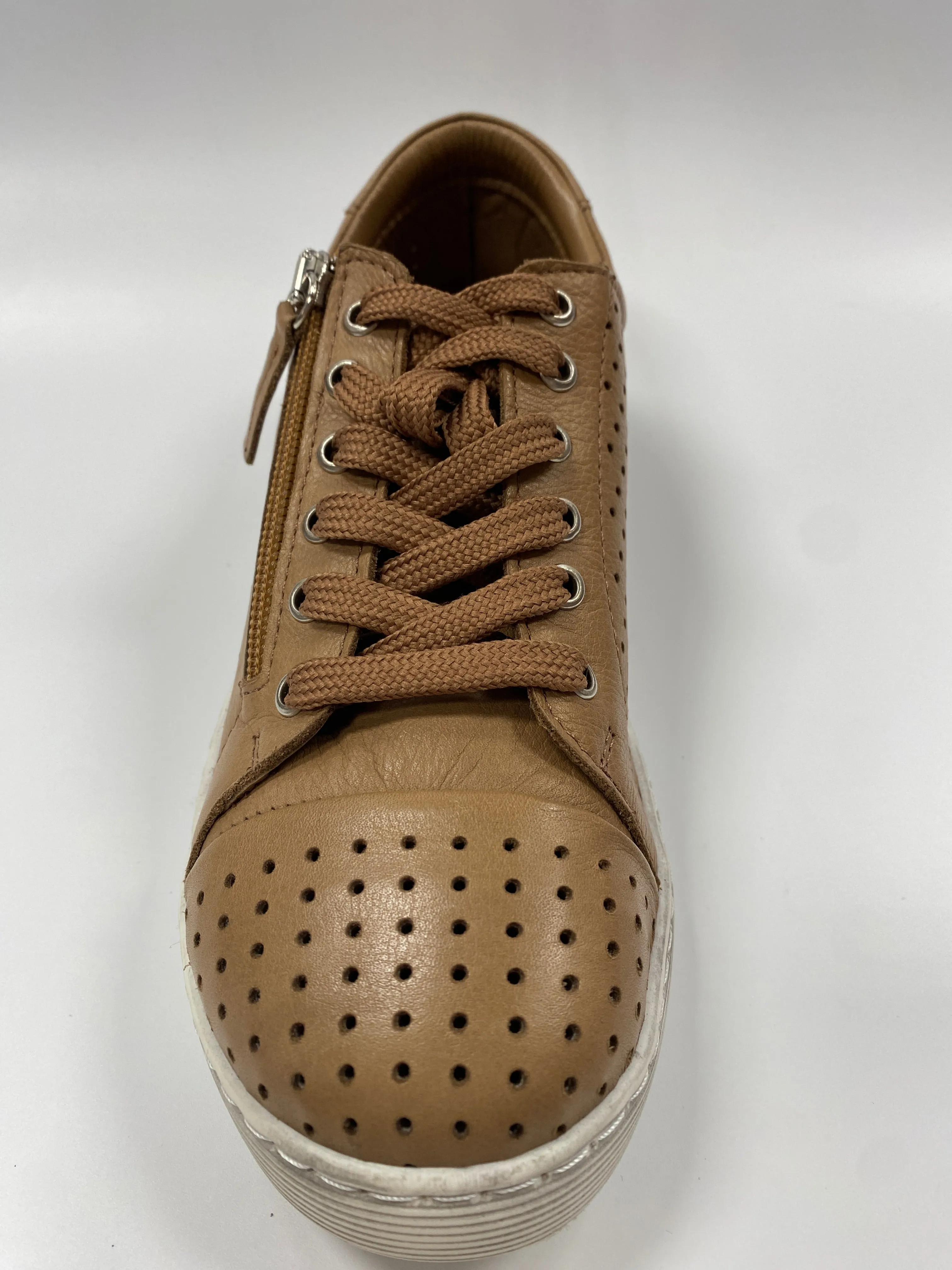 GELATO TARDECK LEATHER SNEAKER TAN (CLEARNCE FINAL SALE)