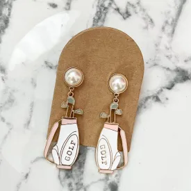 Golf Bag Statement Earrings