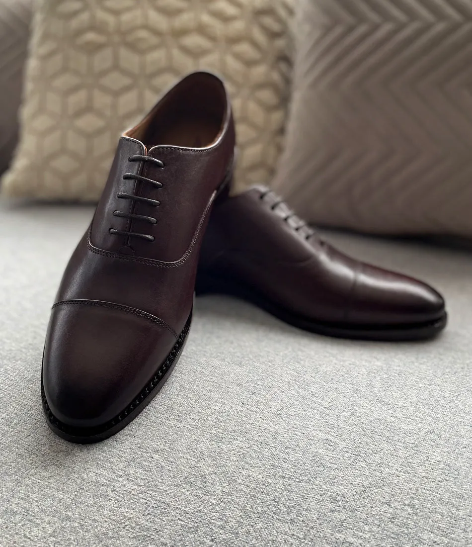 Goodyear Welted - Cap Toe Oxfords - Brown